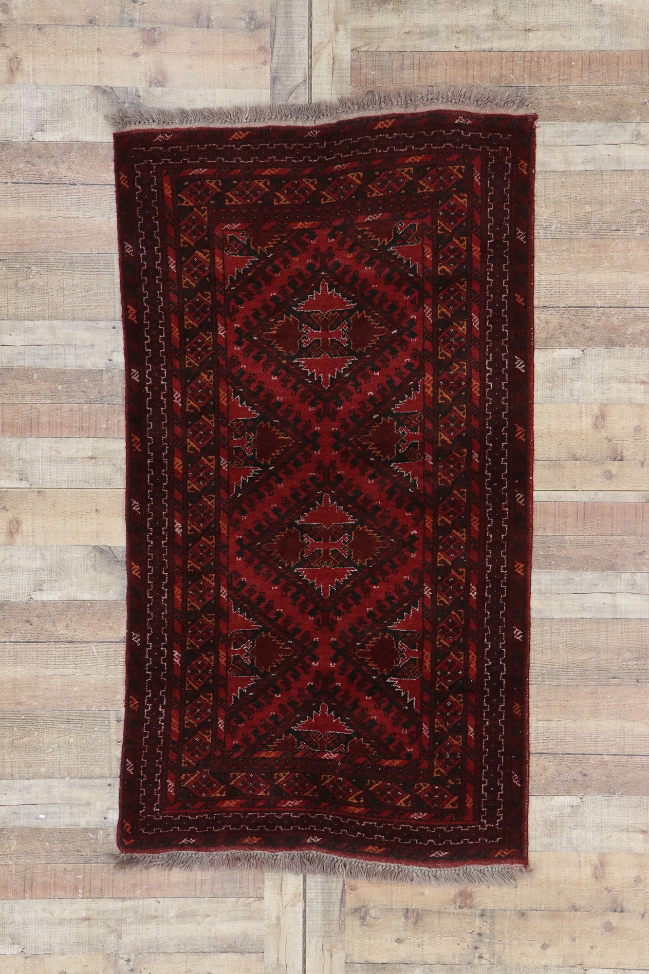 3 x 6 Vintage Persian Baluch Rug 78020