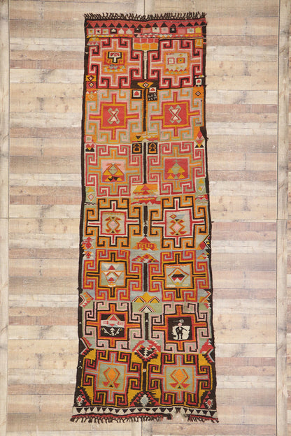 4 x 12 Vintage Turkish Kilim Rug 78030