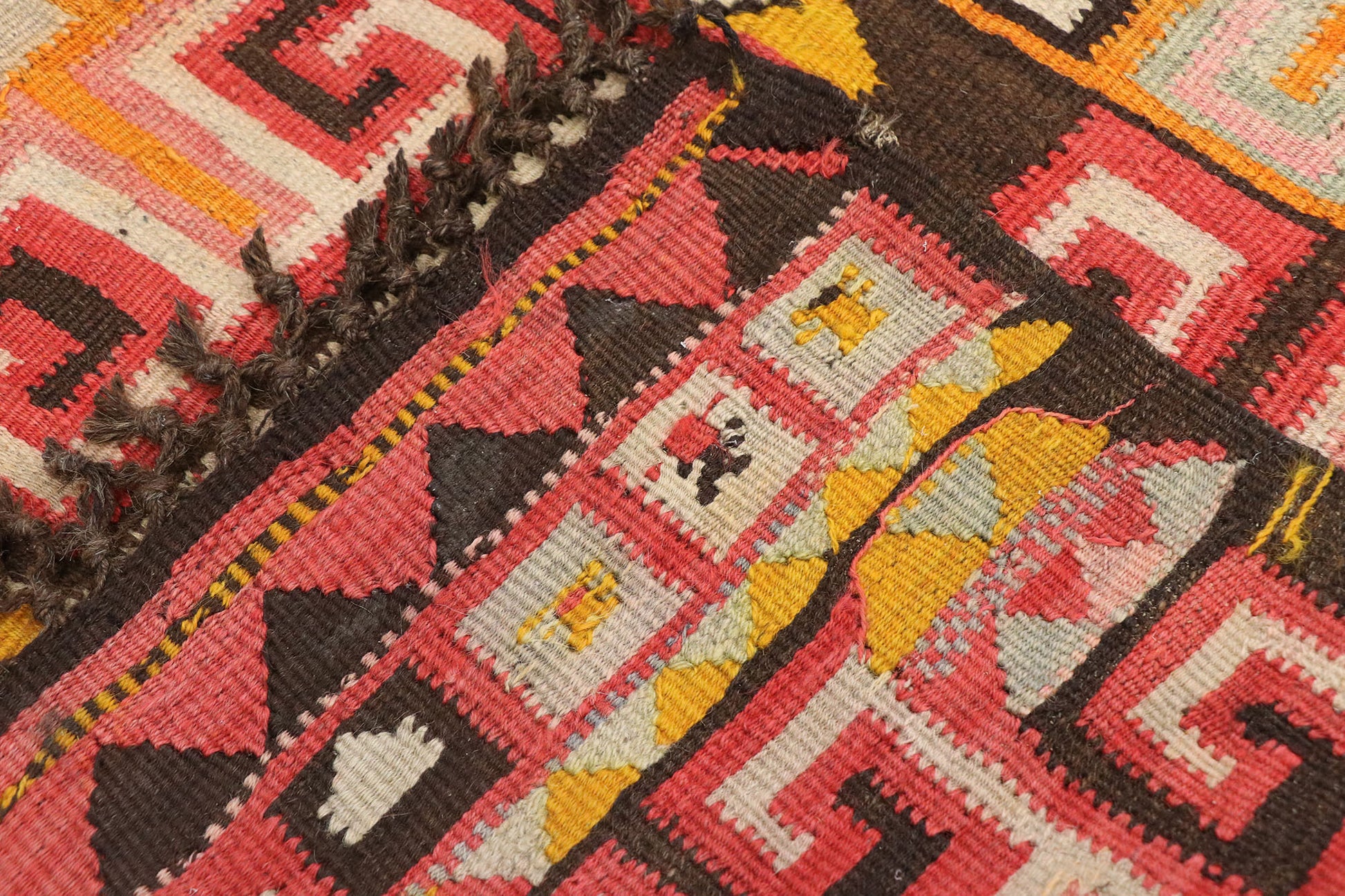 4 x 12 Vintage Turkish Kilim Rug 78030