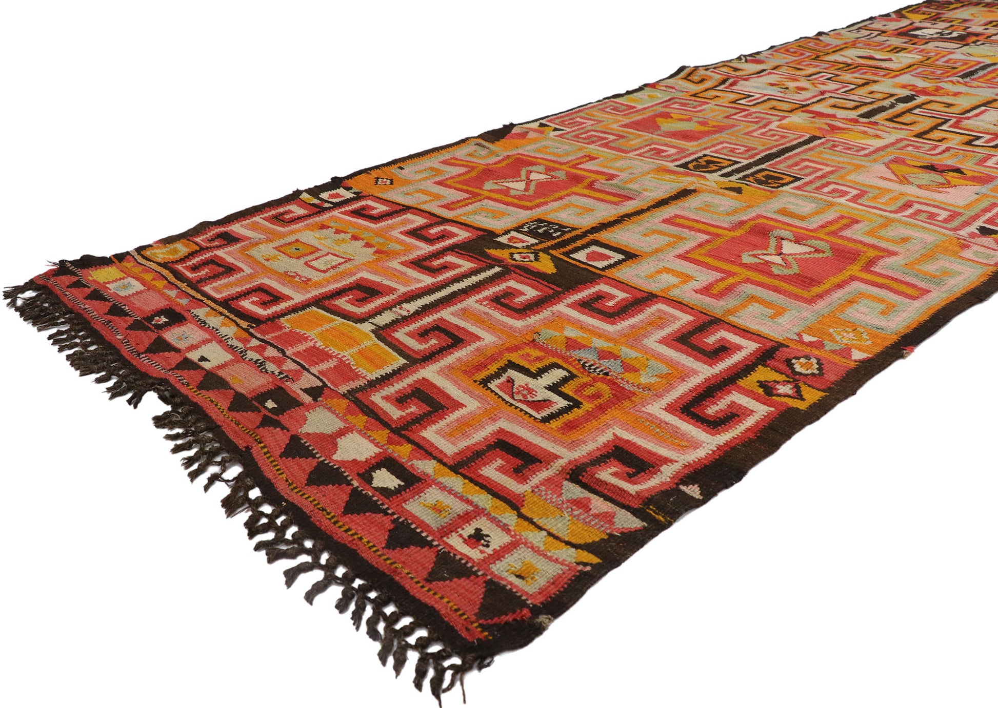 4 x 12 Vintage Turkish Kilim Rug 78030