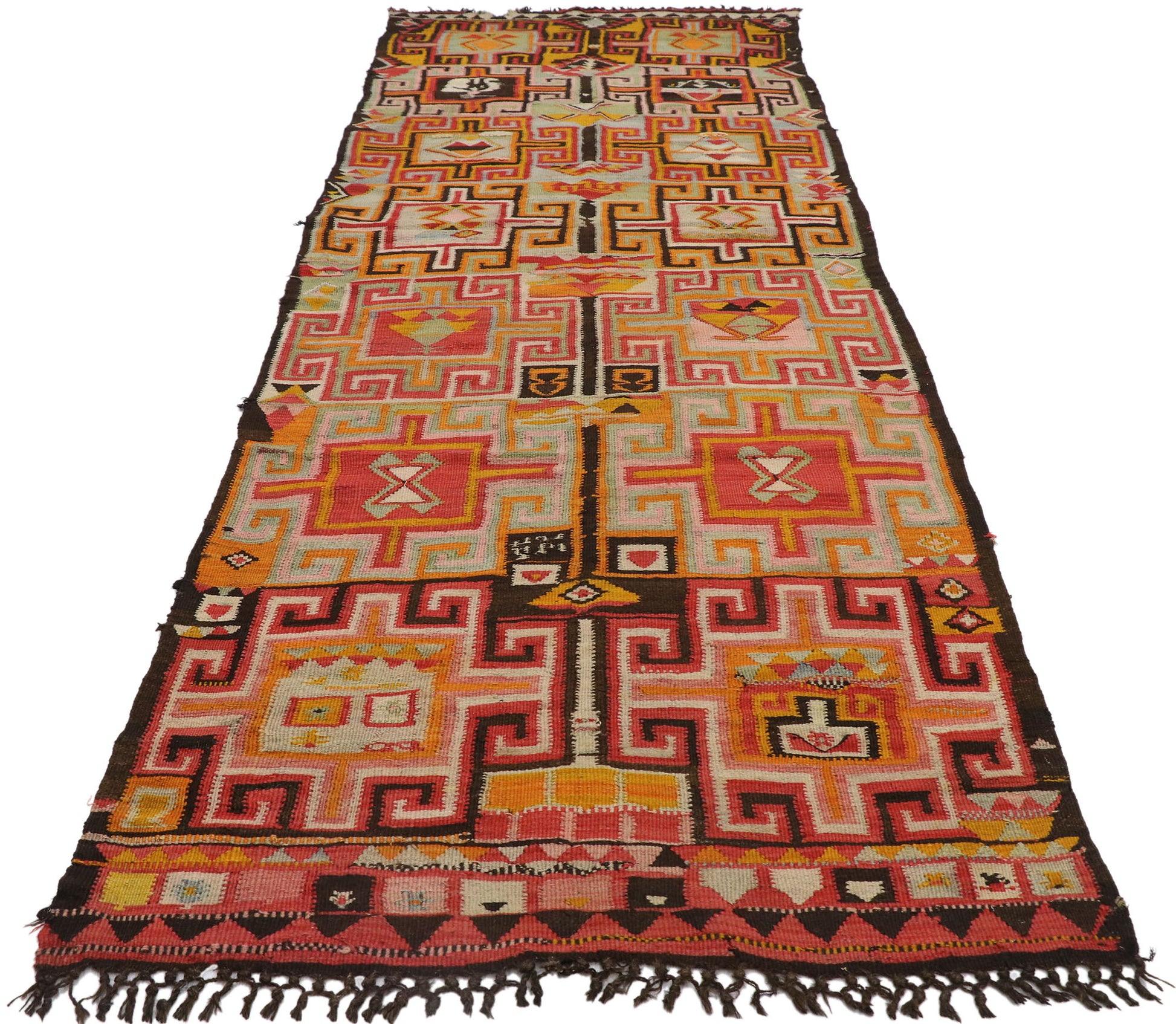 4 x 12 Vintage Turkish Kilim Rug 78030