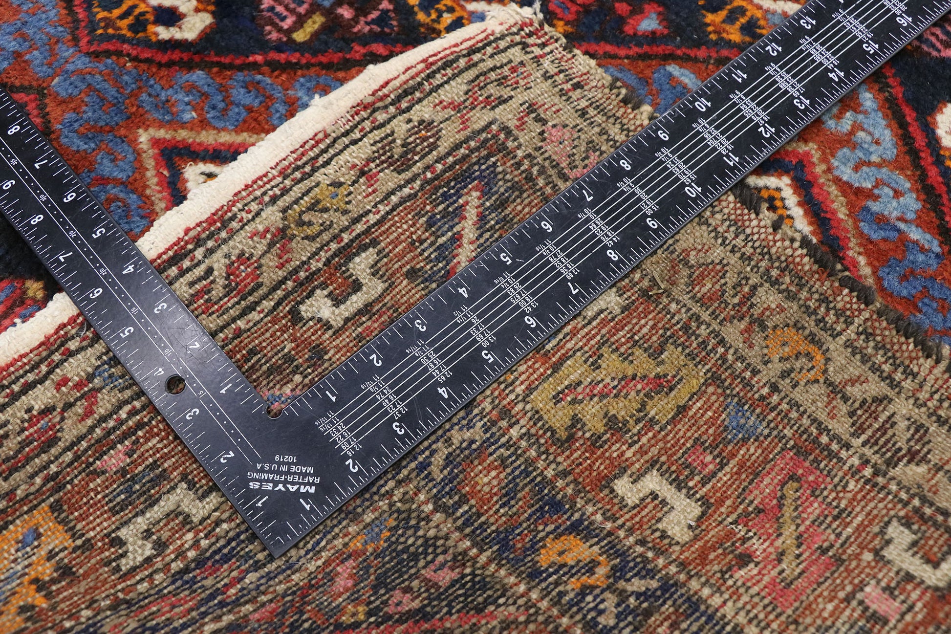 4 x 7 Vintage Persian Hamadan Rug 78032