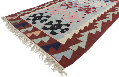 4 x 6 Vintage Persian Shiraz Kilim Rug 78033