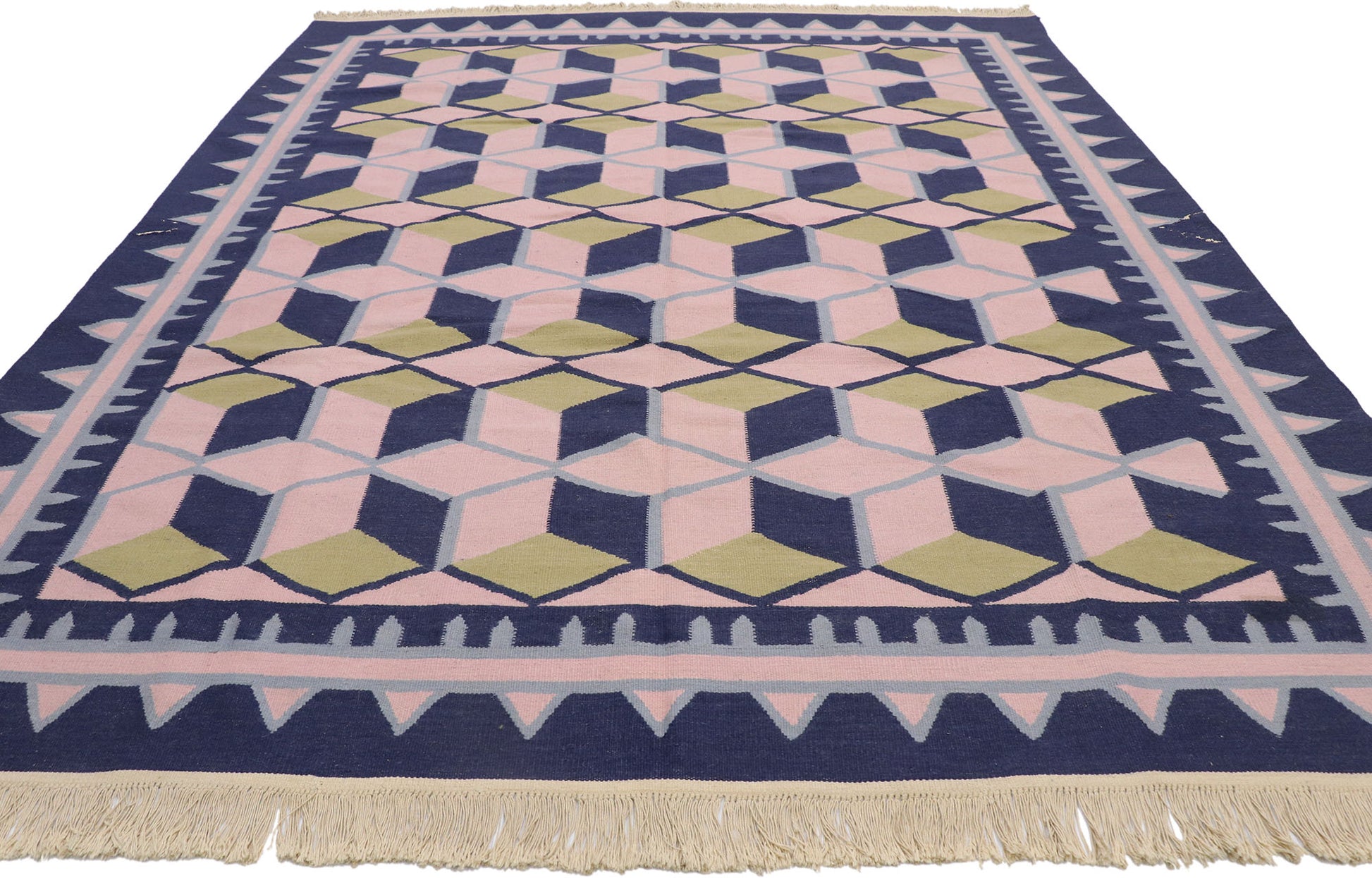 8 x 10 Vintage Chinese Kilim Rug 78035