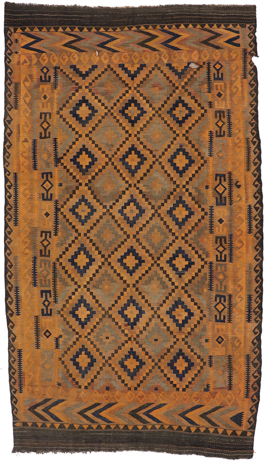 8 x 14 Vintage Afghan Kilim Rug 78038