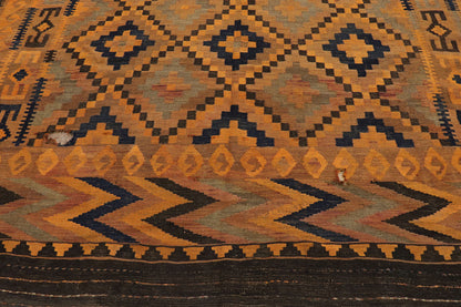 8 x 14 Vintage Afghan Kilim Rug 78038