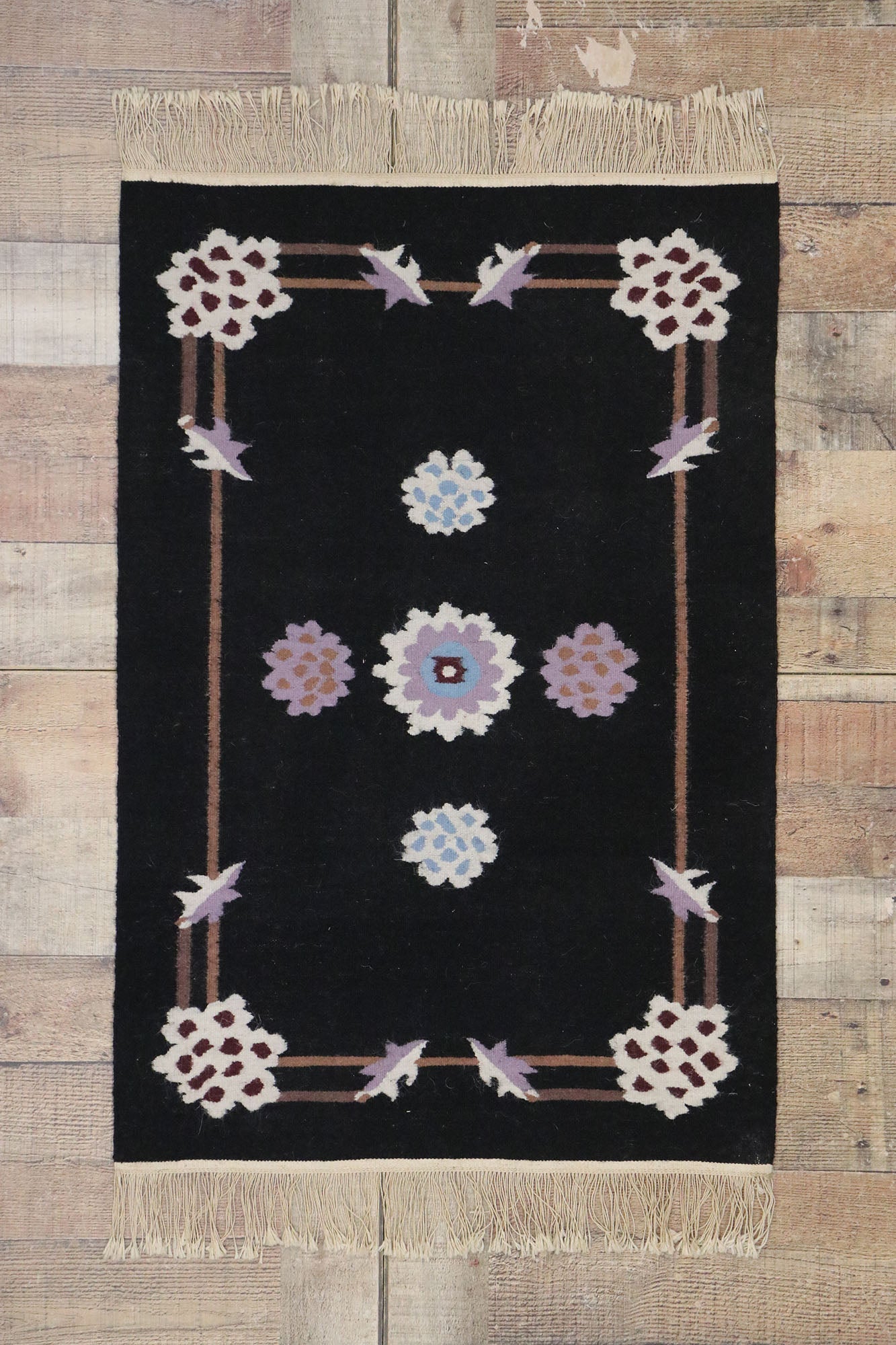 2 x 3 Vintage Chinese Kilim Rug 78045