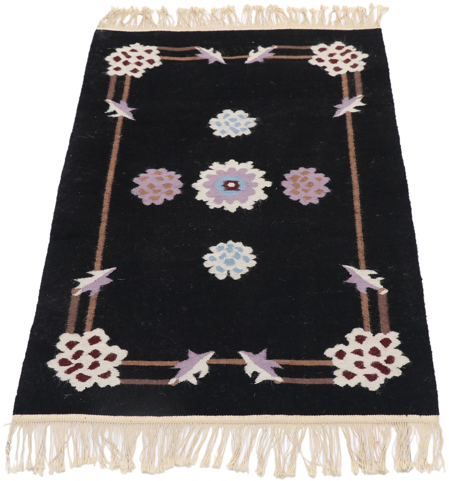 2 x 3 Vintage Chinese Kilim Rug 78045