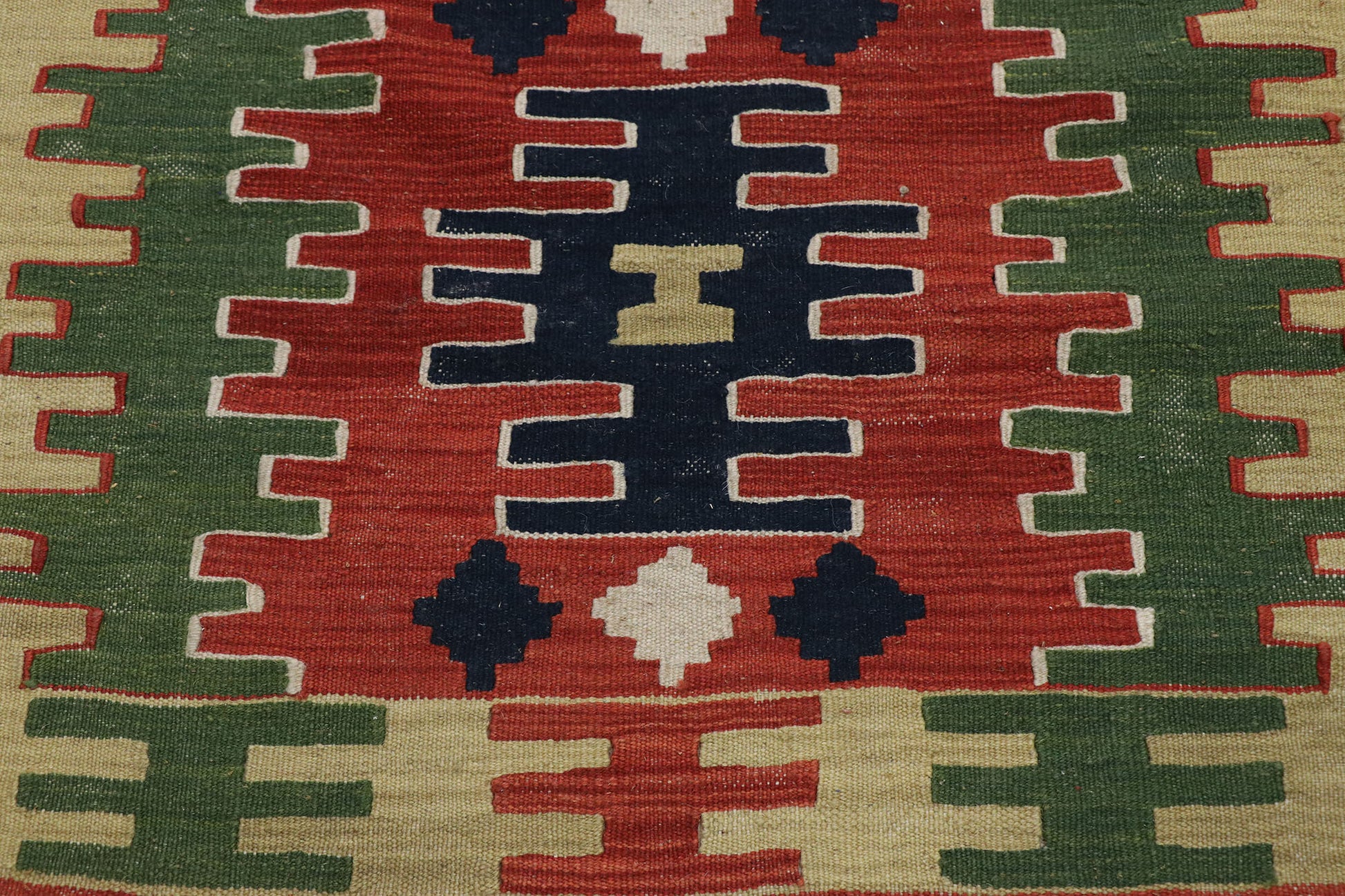 3 x 8 Vintage Persian Shiraz Kilim Runner 78051