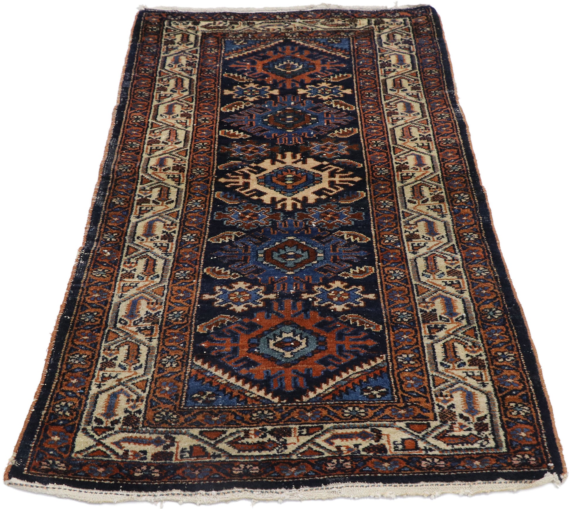 3 x 5 Vintage Persian Heriz Rug 78053