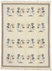 9 x 12 Vintage Chinese Floral Kilim Rug 78057