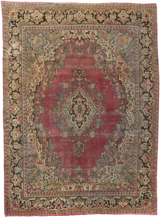 10 x 14 Antique Persian Mahal Rug 78063