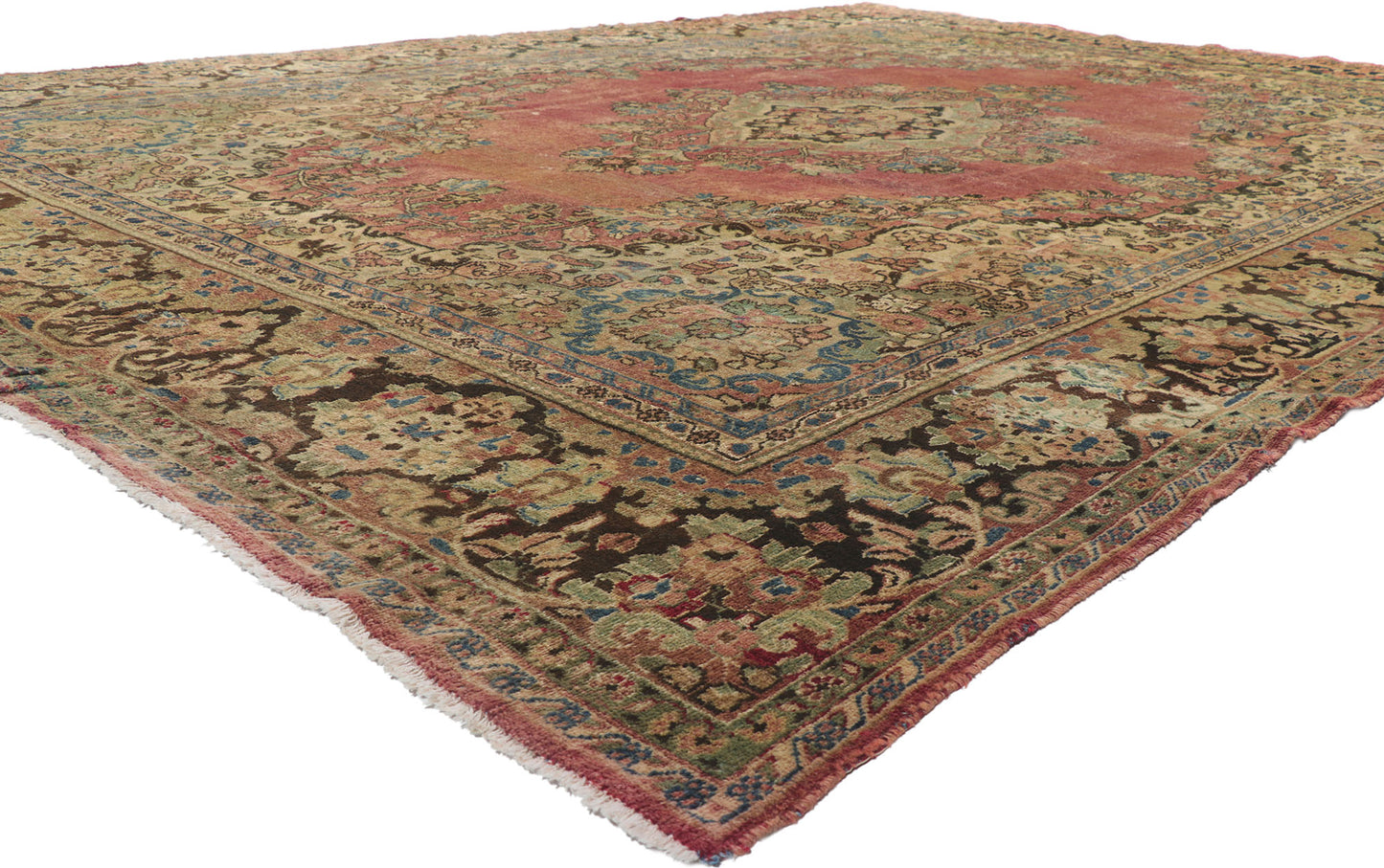 10 x 14 Antique Persian Mahal Rug 78063