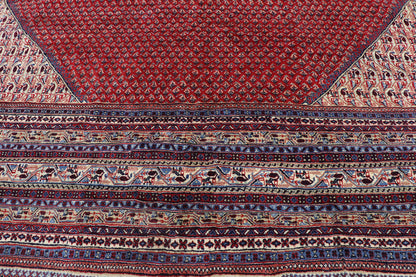 12 x 16 Vintage Persian Sarouk Mir Boteh Rug 78064