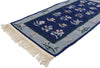 2 x 4 Vintage Chinese Floral Kilim Rug 78071