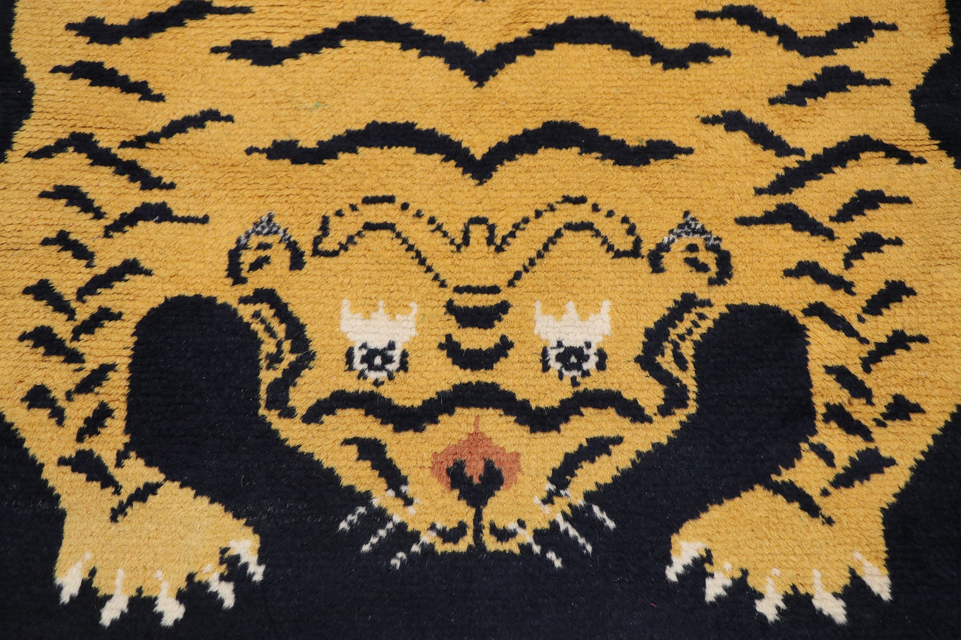 3 x 5 Vintage Tibetan Tiger Rug 78075