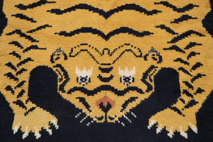 3 x 5 Vintage Tibetan Tiger Rug 78075