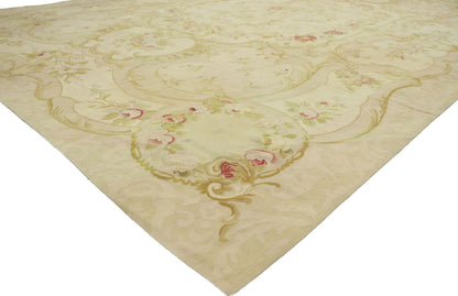 10 x 14 Vintage French Aubusson Rug 78082