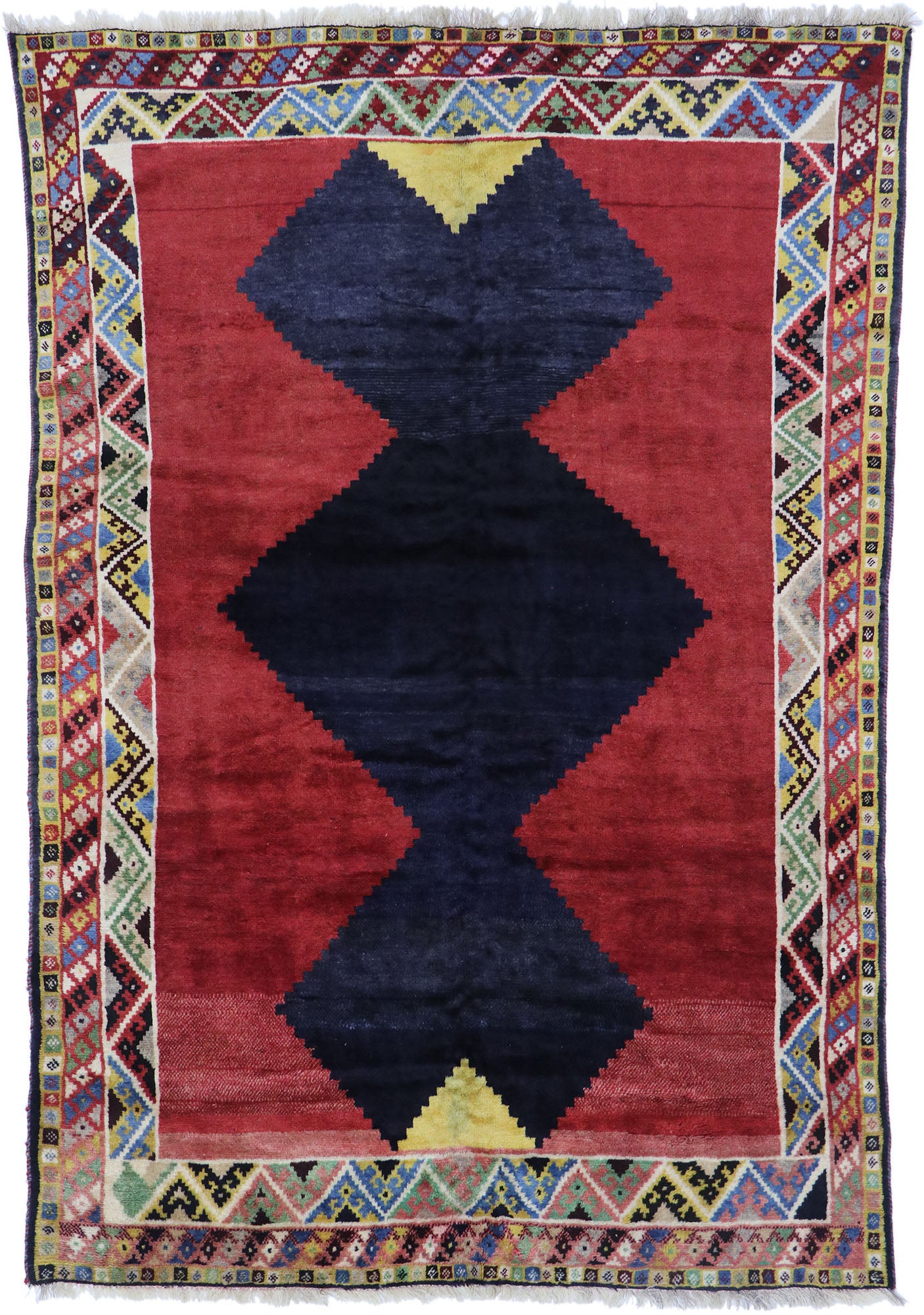 7 x 10 Vintage Persian Shiraz Rug 78083