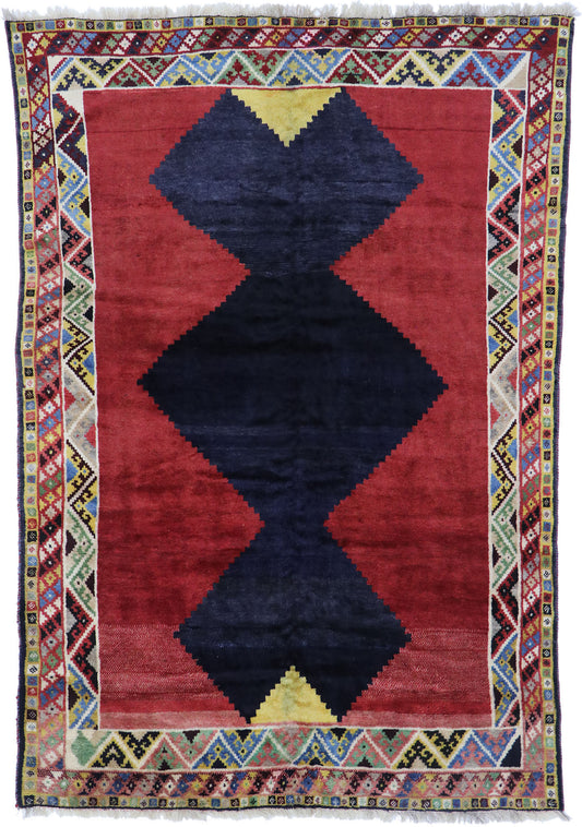 7 x 10 Vintage Persian Shiraz Rug 78083
