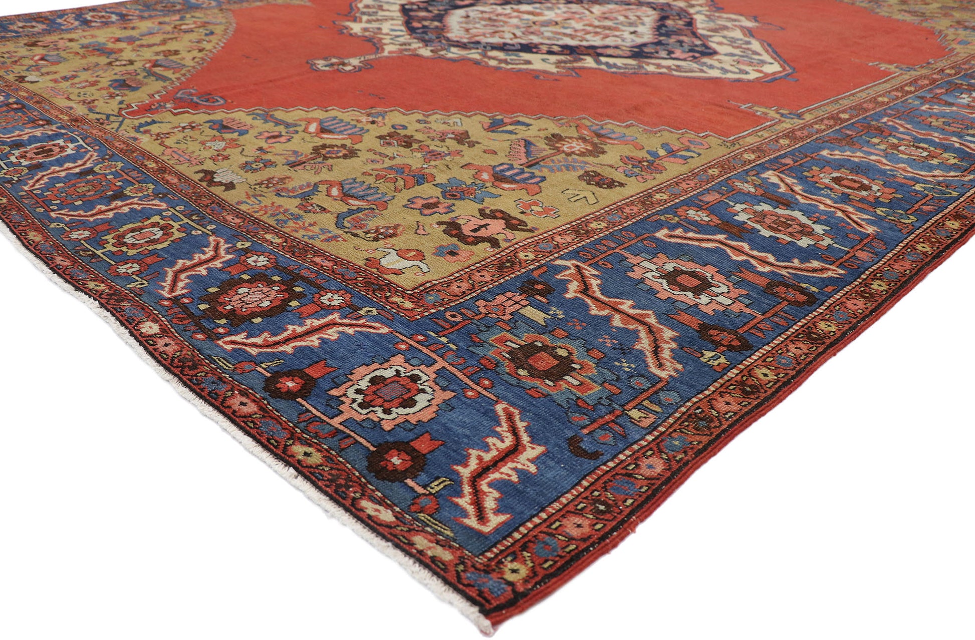 11 x 15 Antique Persian Bakshaish Rug 78085