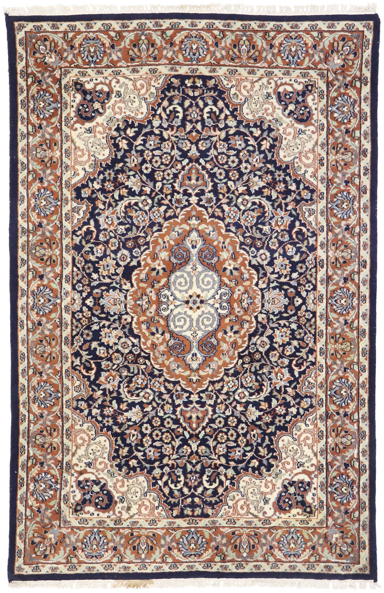 4 x 7 Vintage Indian Rug 78087
