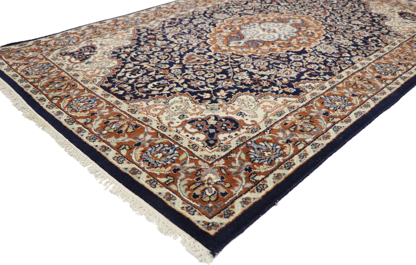 4 x 7 Vintage Indian Rug 78087
