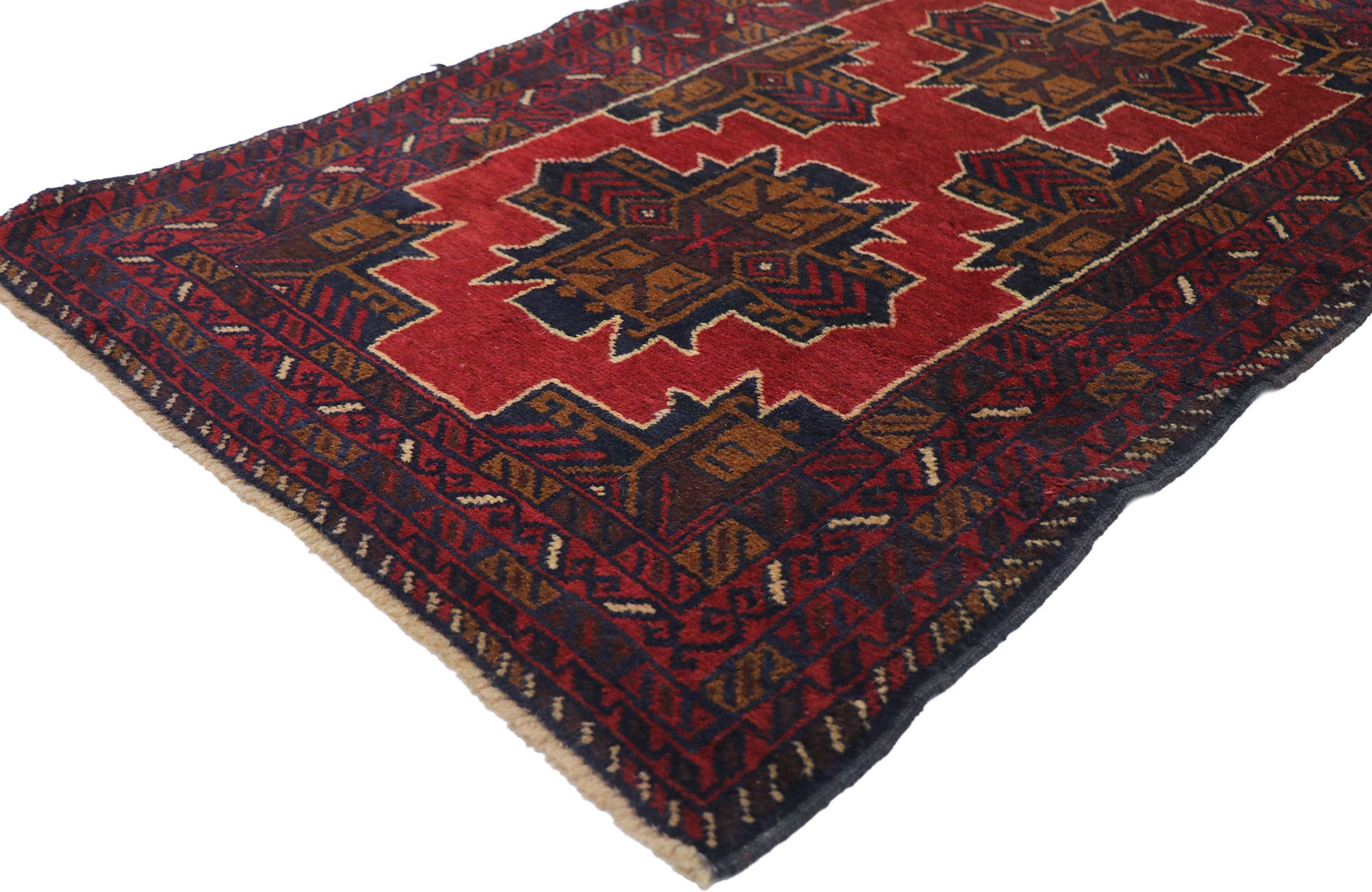 3 x 5 Vintage Persian Baluch Rug 78089