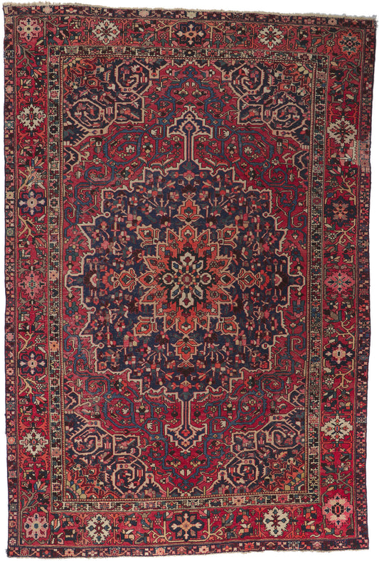 10 x 15 Vintage Persian Bakhtiari Rug 78093