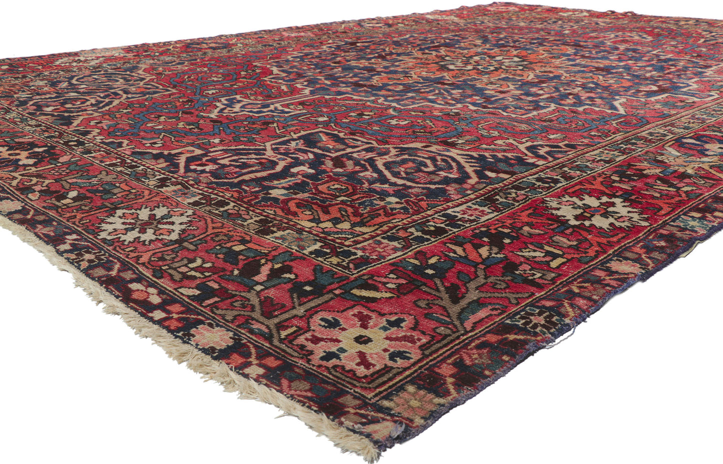 10 x 15 Vintage Persian Bakhtiari Rug 78093