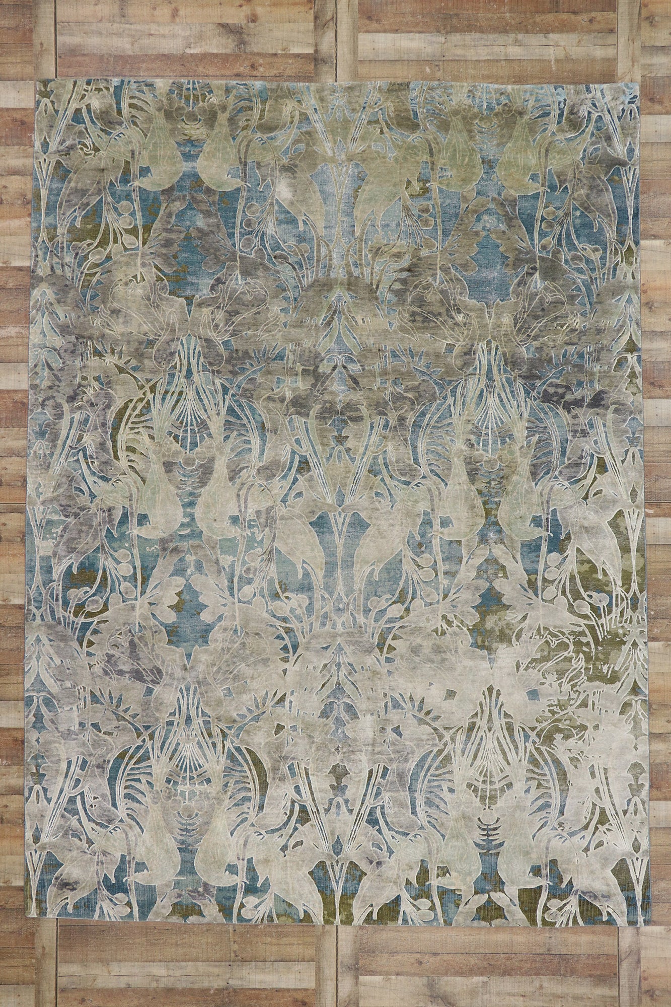 9 x 12 Contemporary High-Low Rug 78096