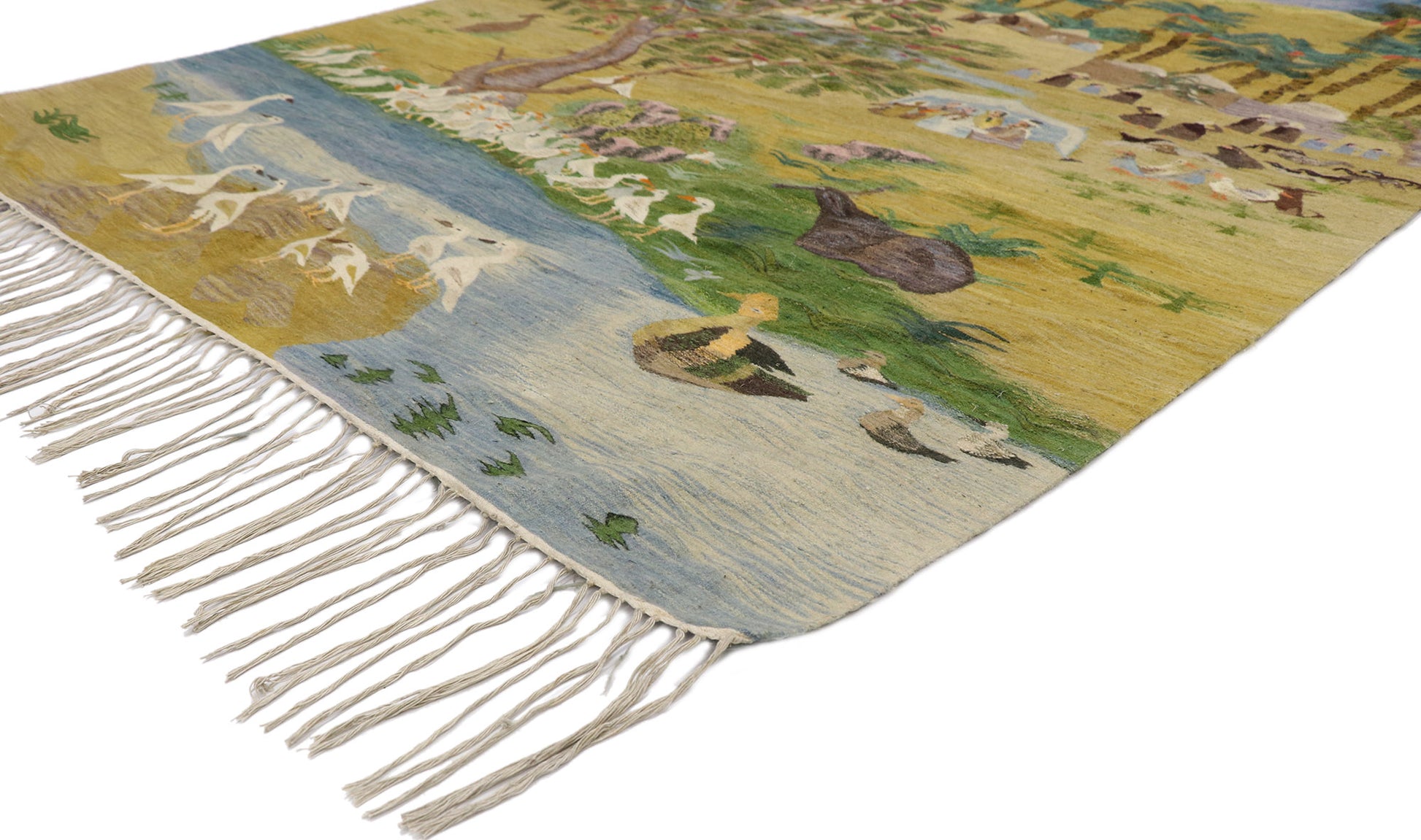 6 x 8 Vintage Egyptian Ramses Wissa Wassef Tapestry 78103