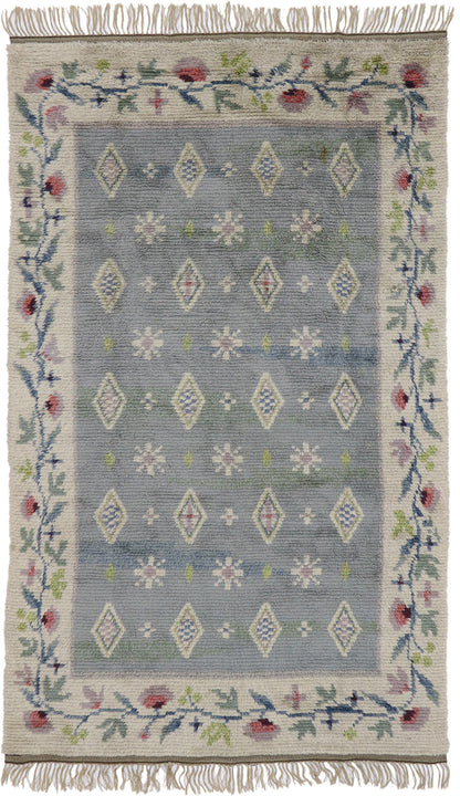 6 x 10 Vintage Swedish Rya Rug 78105