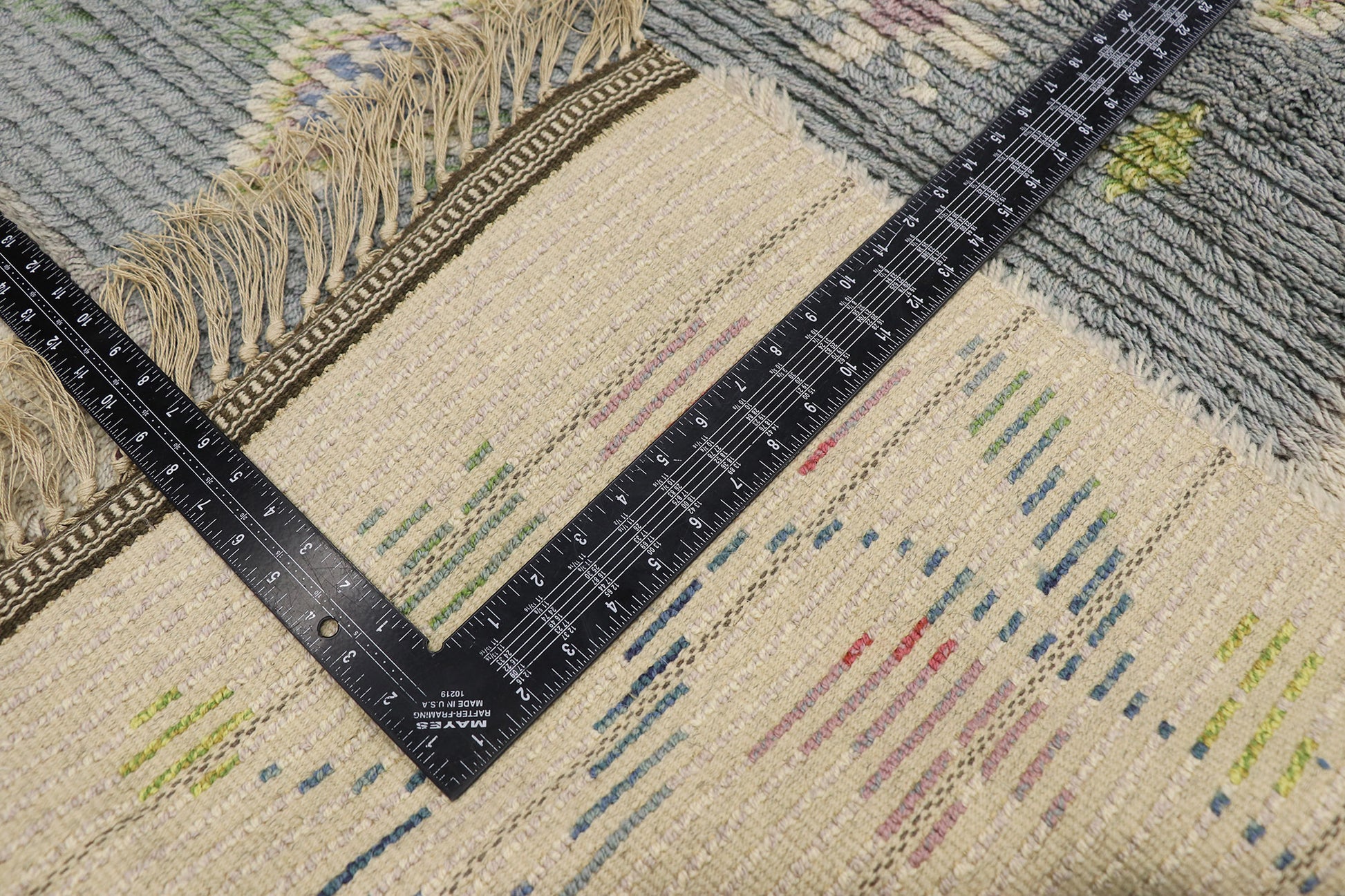 6 x 10 Vintage Swedish Rya Rug 78105