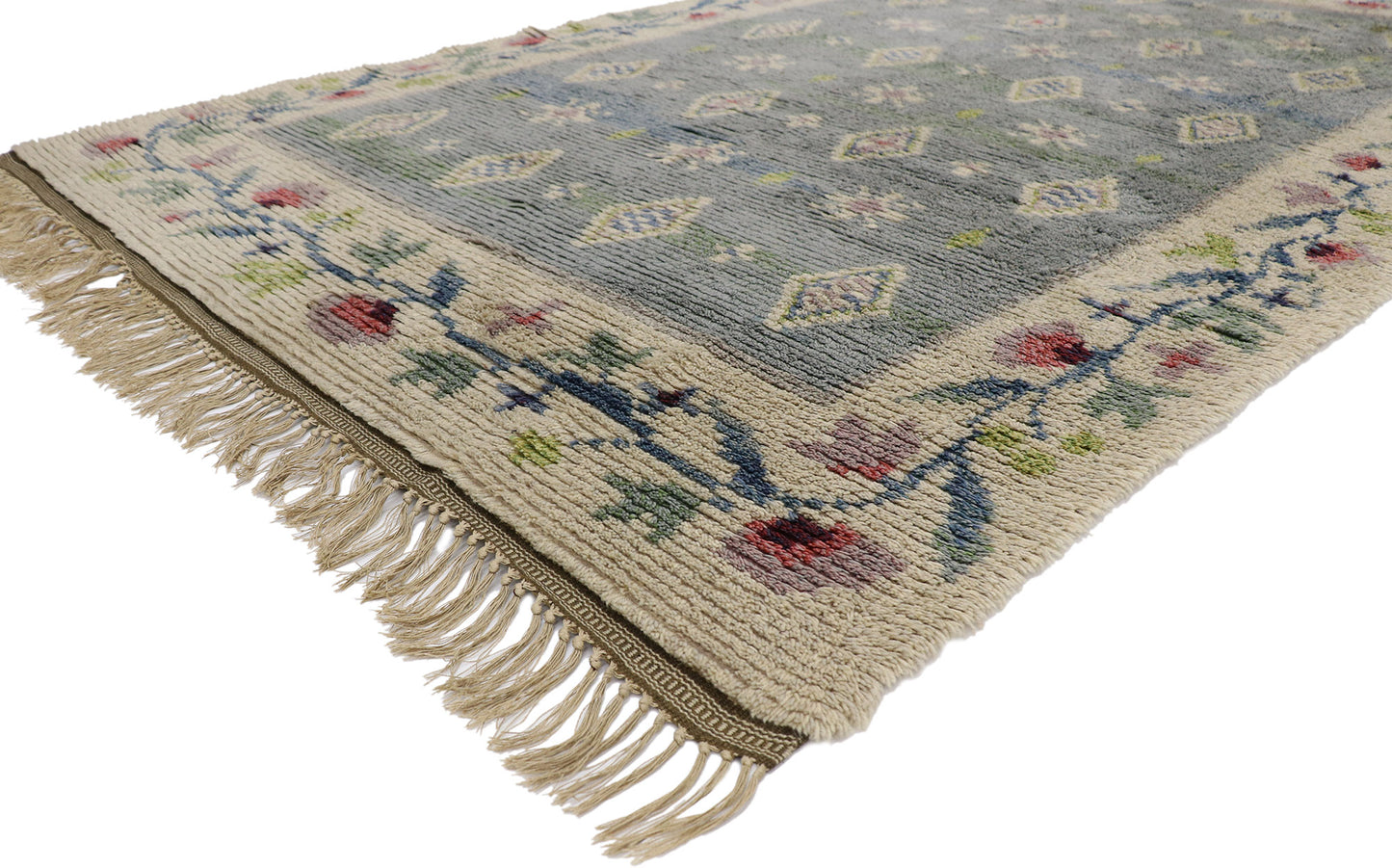 6 x 10 Vintage Swedish Rya Rug 78105