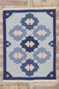 6 x 8 Vintage Blue Swedish Rollakan Rug 78107