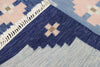 6 x 8 Vintage Blue Swedish Rollakan Rug 78107