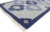 6 x 8 Vintage Blue Swedish Rollakan Rug 78107