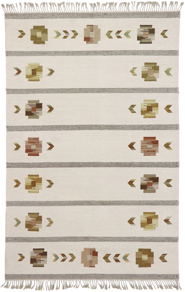 7 x 10 Vintage Neutral Swedish Rollakan Rug 78112
