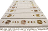 7 x 10 Vintage Neutral Swedish Rollakan Rug 78112