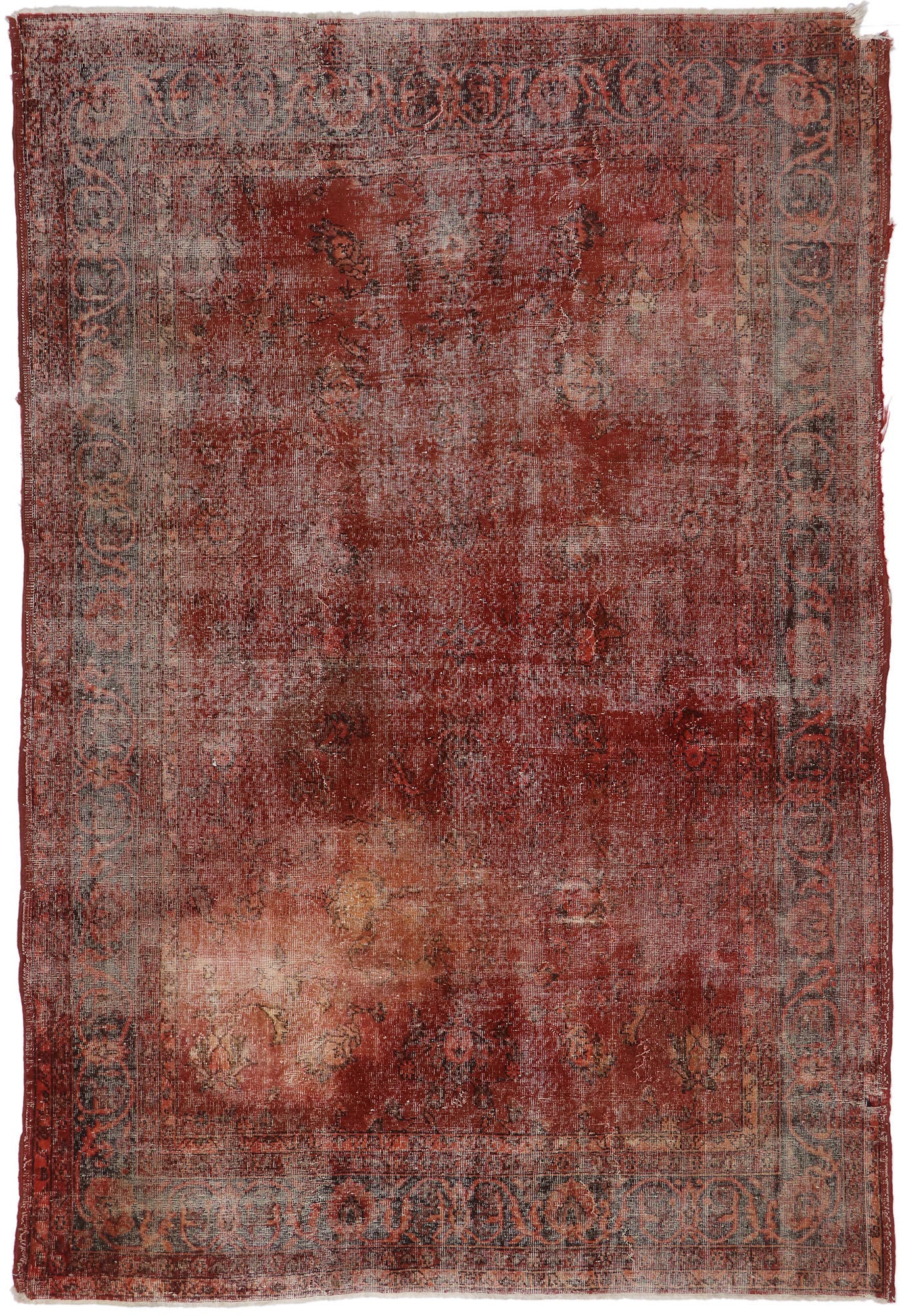 7 x 10 Vintage Turkish Overdyed Rug 78113