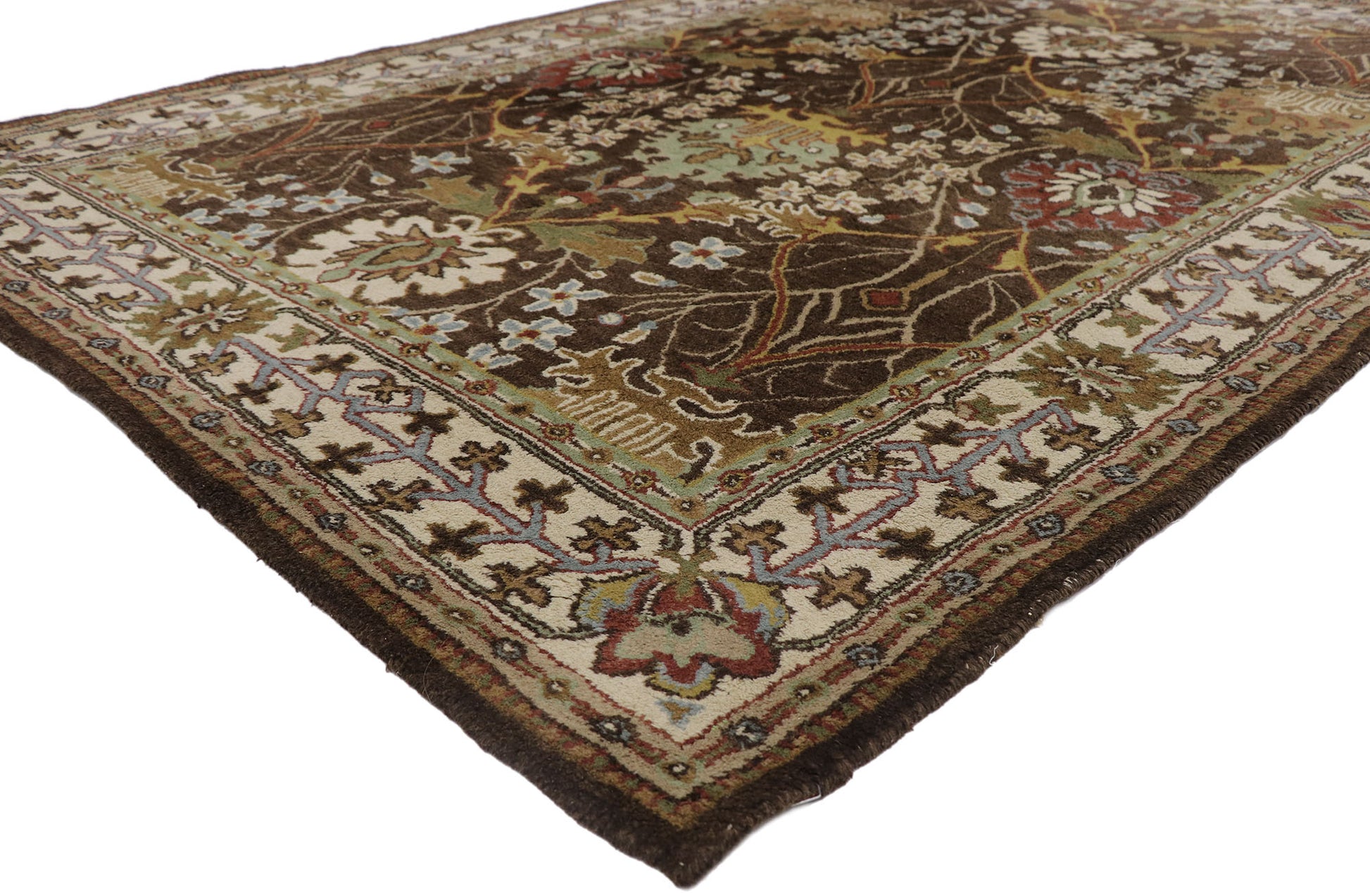 6 x 9 Vintage American Hooked Rug 78115