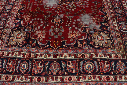 7 x 10 Vintage Persian Mashhad Rug 78117