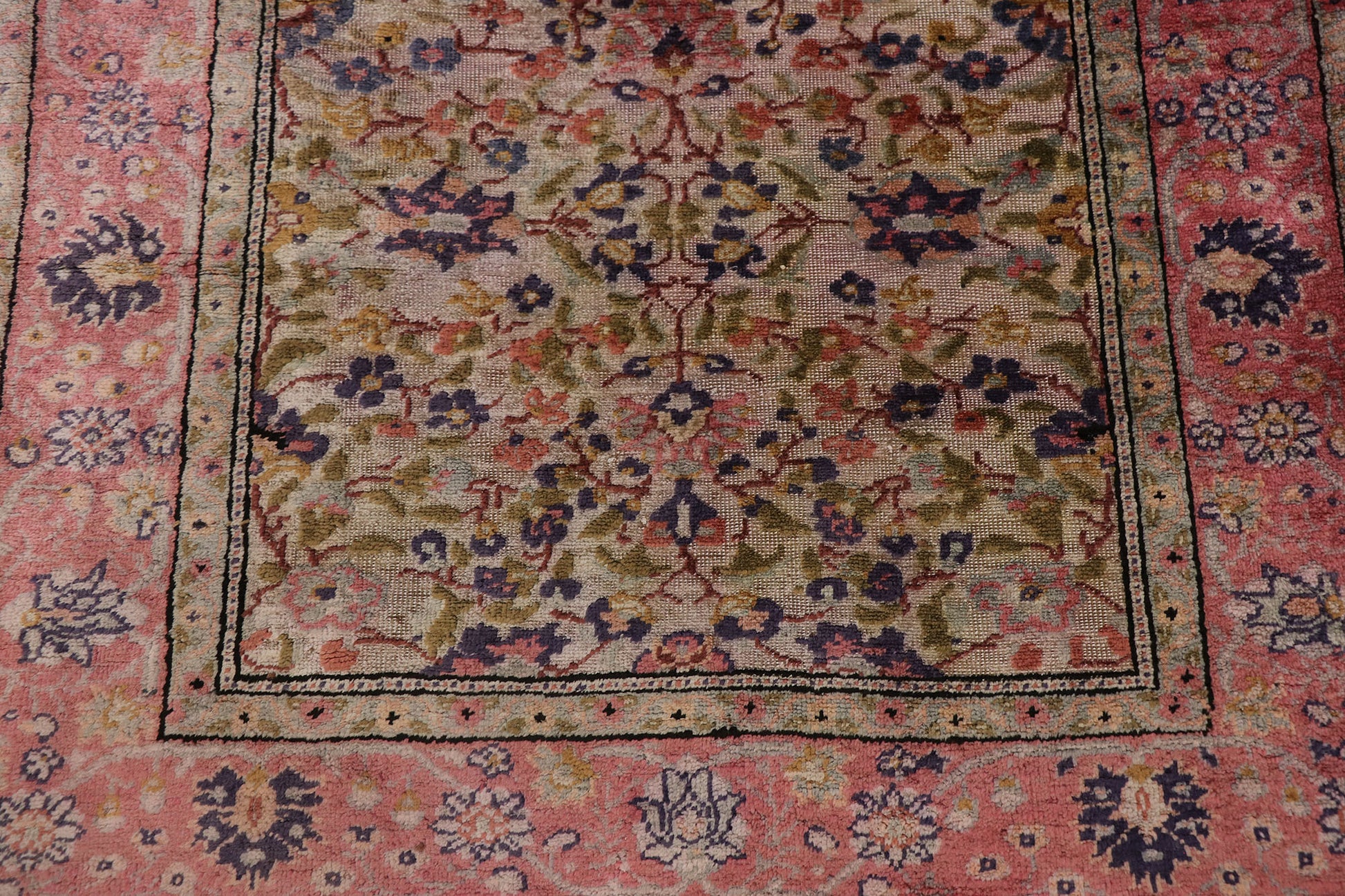 3 x 4 Vintage Persian Souf Kashan Rug 78120
