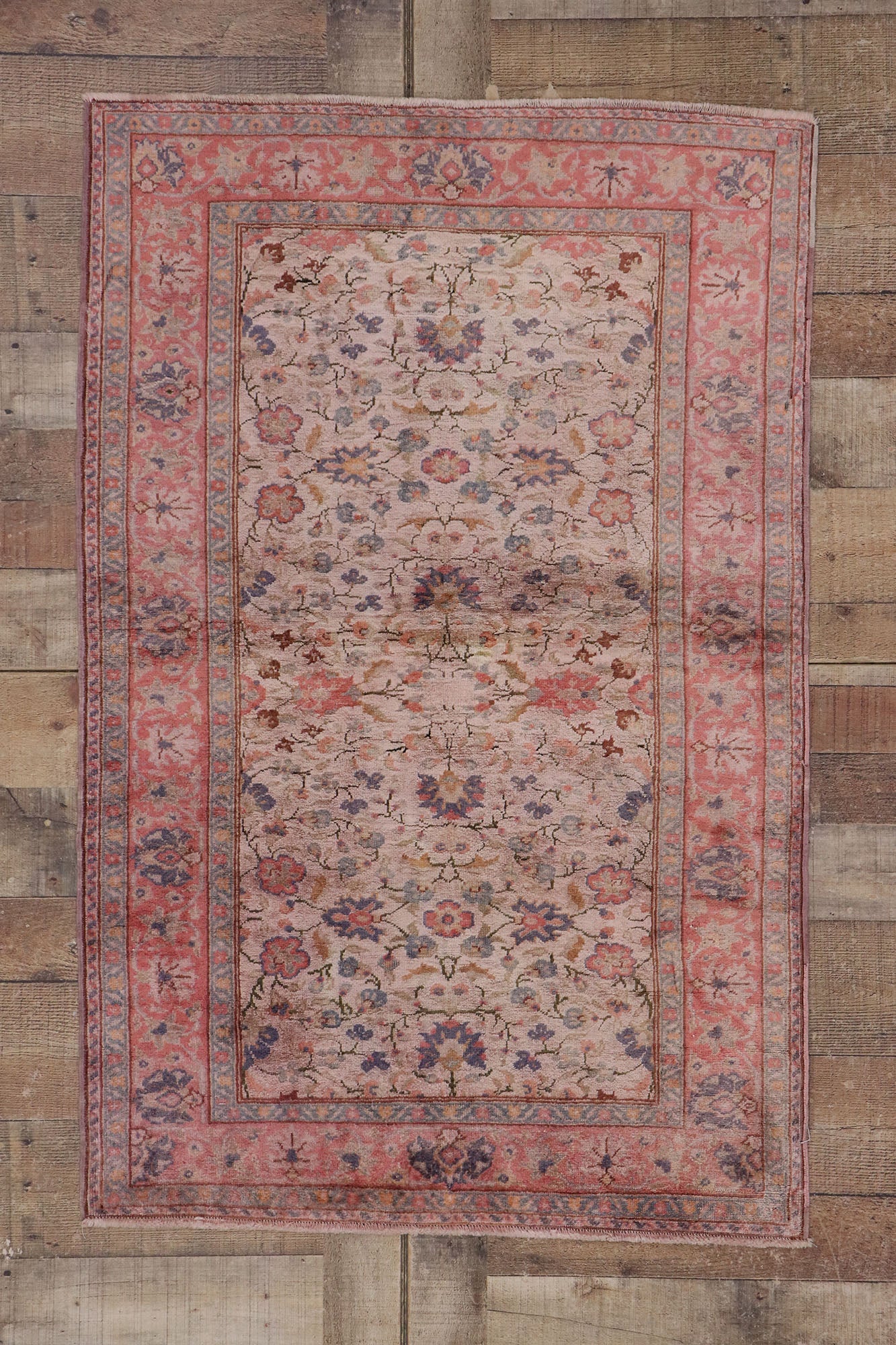 3 x 4 Vintage Silk Rug 78121