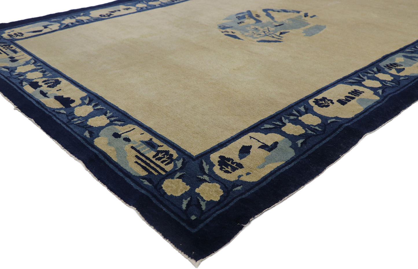 5 x 8 Vintage Chinese Peking Pictorial Rug 78124