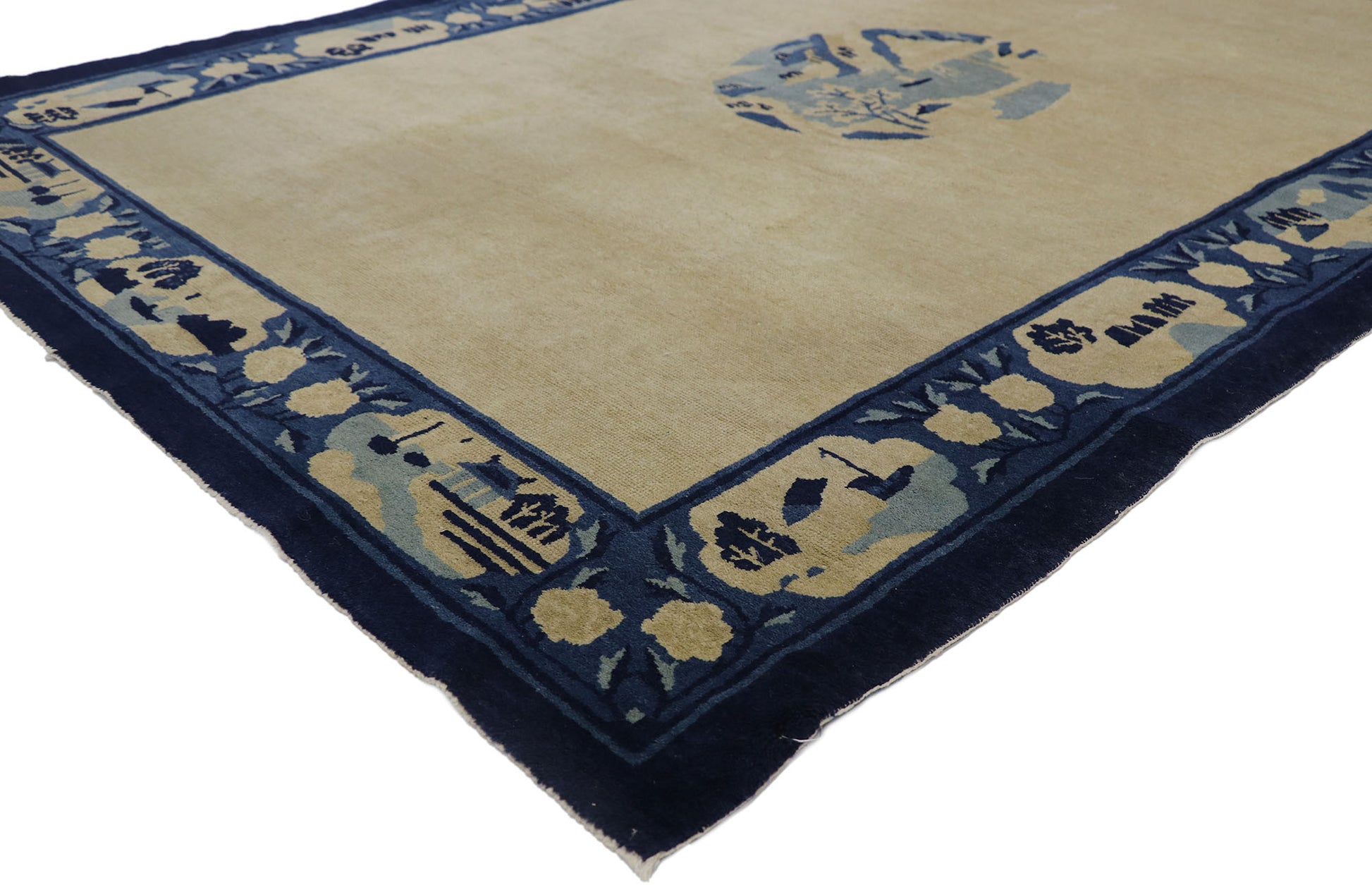 5 x 8 Vintage Chinese Peking Pictorial Rug 78124