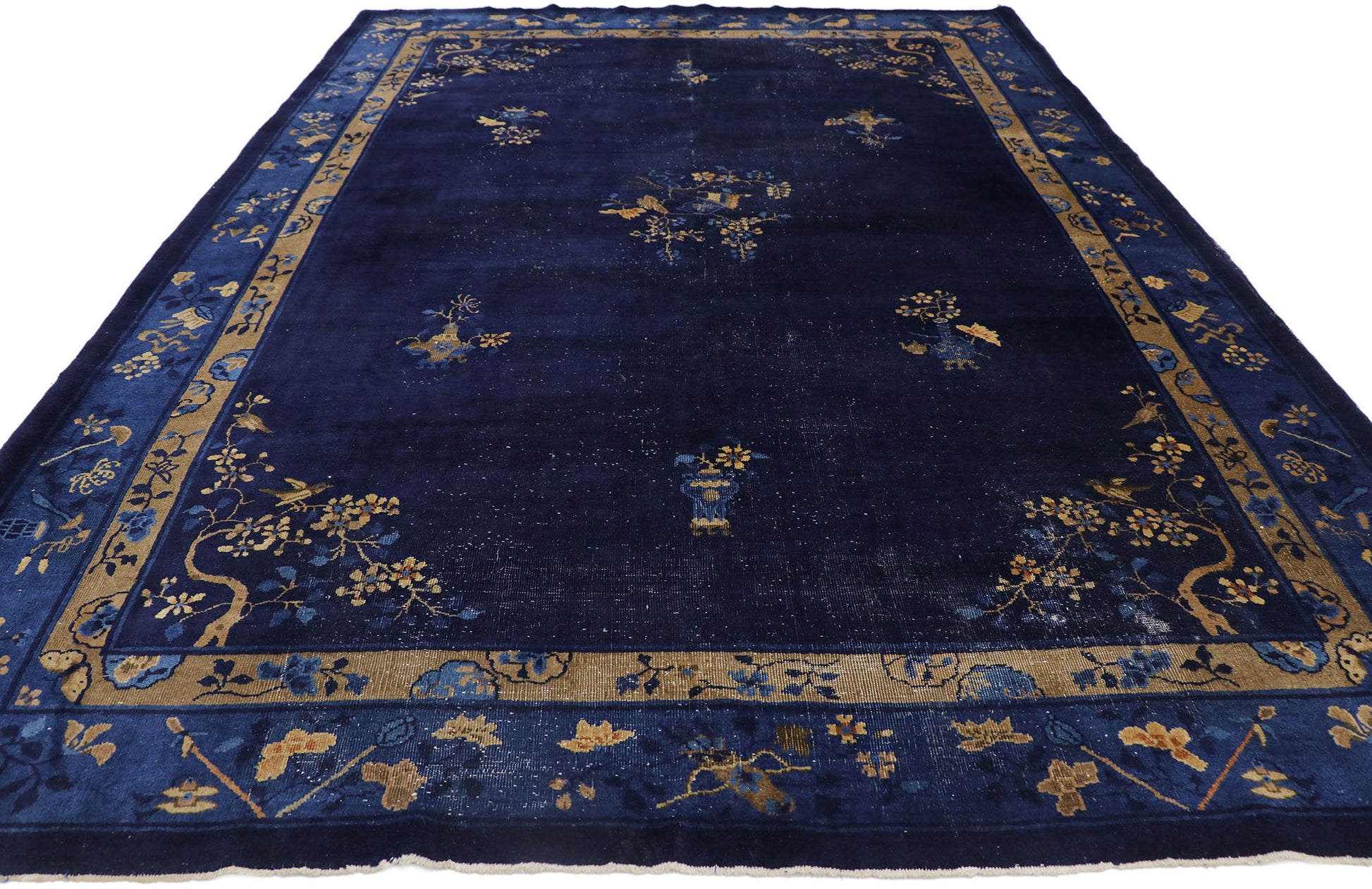 8 x 11 Vintage Chinese Peking Rug 78125