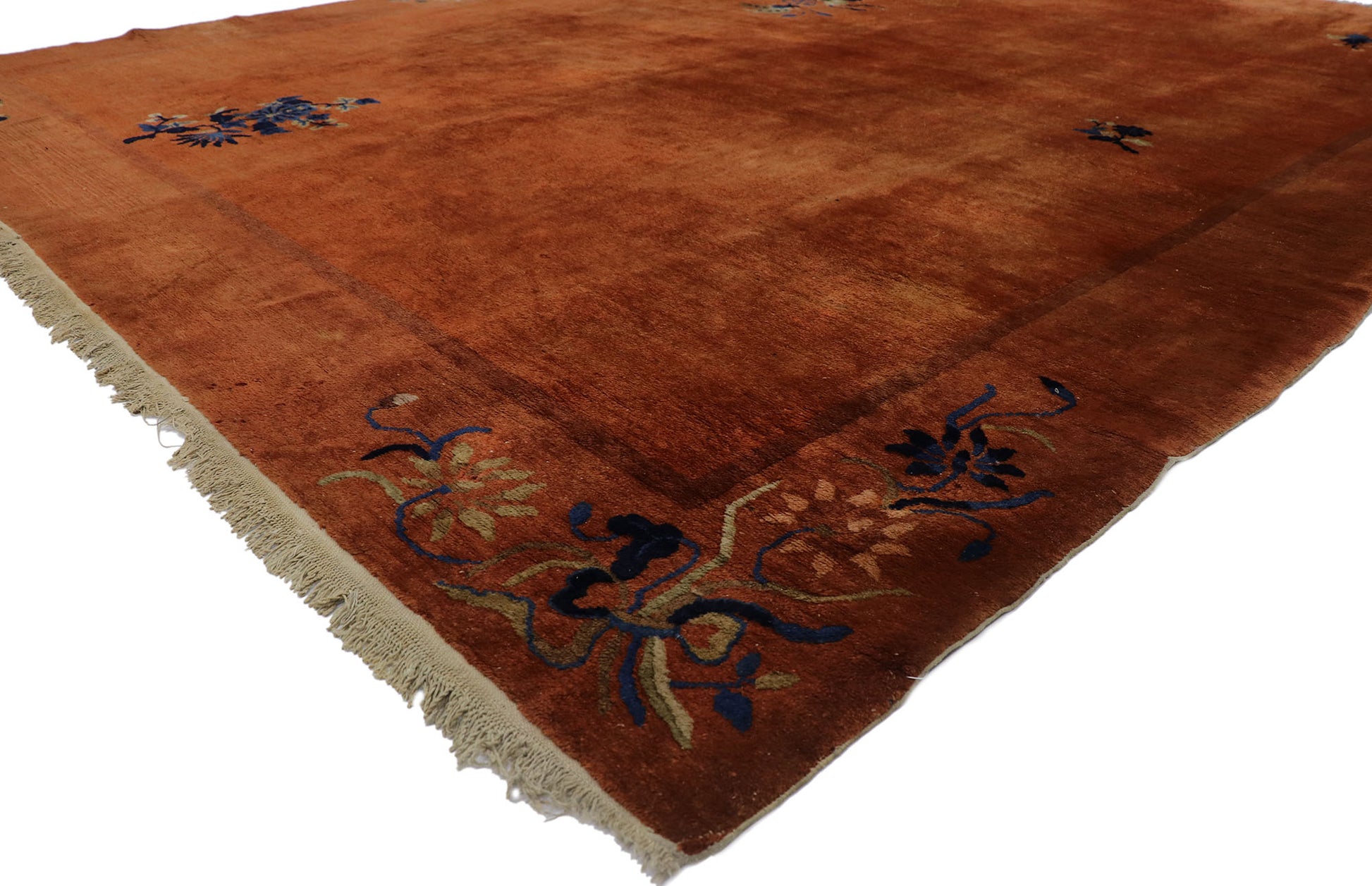 9 x 12 Antique Chinese Art Deco Rug 78127