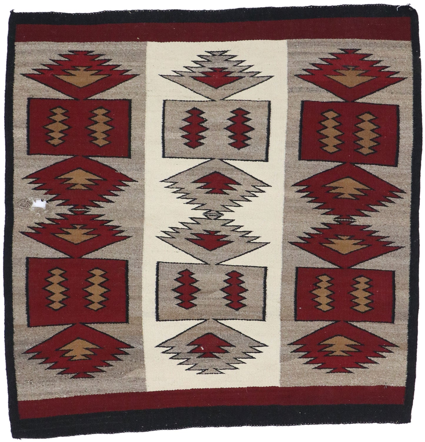 3 x 3 Vintage Navajo Blanket Rug 78134